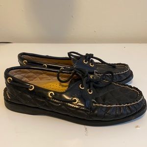 Leather Quilted Sperry